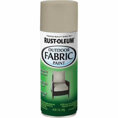 Rust-Oleum® Flat/Matte Outdoor Fabric Spray Paint - Medium Gray Perspective: front