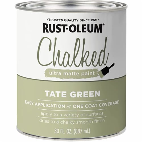 Rust Oleum 371674 Chalked protective topcoat Ultra Matte TATE GREEN 30oz 30 fl oz each Fred Meyer