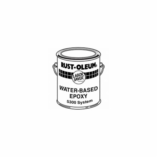 Rust-Oleum Epoxy Activator/Finish,Silver Gray,1 gal 5382 Perspective: front