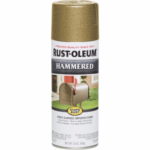 RustOleum Gold Metallic 12 Oz. Hammered Finish Spray Paint 7210830, 1 Kroger