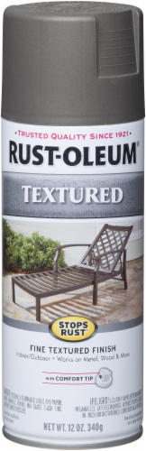 Rust-Oleum Stops Rust® Textured Spray Paint - Dark Pewter Perspective: front