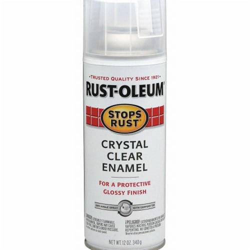 Rust Oleum Stops Rust Crystal Clear Enamel Spray Paint 12 oz Food 4 Less