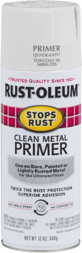 Rust-Oleum Stops Rust® Clean Metal Primer Spray Paint - White, 12 oz - Fred  Meyer