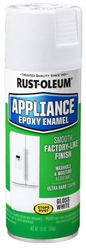 Rust-Oleum Gloss White 12 Oz. Appliance Spray Paint 7881830 Perspective: front