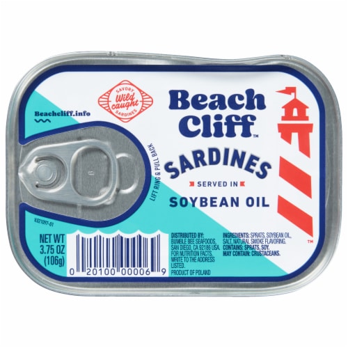Beach Cliff™ Sardines in Soybean Oil Perspective: front