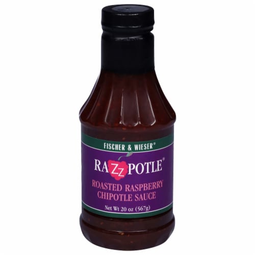 Fischer & Wieser Razzpotle® Original Roasted Raspberry Chipotle Sauce Perspective: front