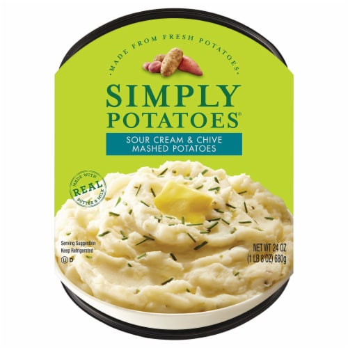 Simply Potato Sour Cream & Chive Mashed Potatoes Perspective: front