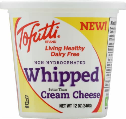 Tofutti Dairy Free Non-Hydrogenated Whipped Cream Cheese Perspective: front