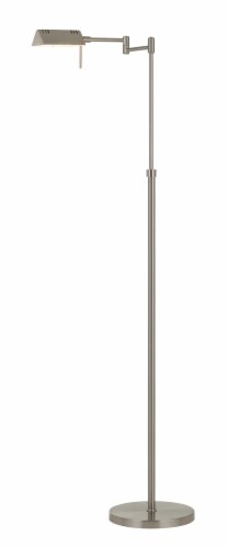 Metal Led 10W, 780 Lumen, 3K Pharmacy Swing Arm Adjustable Floor Lamp With Dimmer Switch Perspective: front