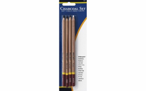 Pro Art Charcoal Pencils 4/Pkg-Assorted Colors, 1 count - Kroger