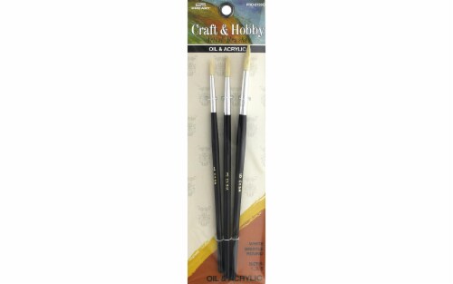 Pro Art® Craft and Hobby Oil & Acrylic Brush Set Perspective: front