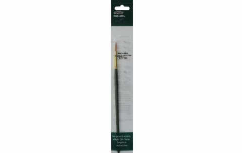 Pro Art #3 Round Nylon Brush - Gold Perspective: front