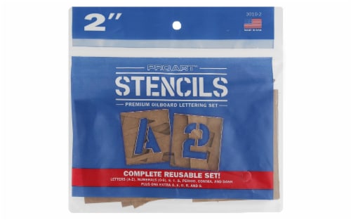 Pro Art® Letters and Numbers Painting Stencil Kit Perspective: front