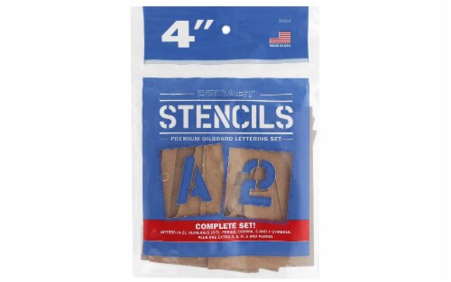 Pro Art® Letters and Numbers Painting Stencil Kit Perspective: front