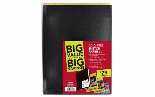 Pro Art Paper Value Pack Draw/Sketch/Hardbound, 4 ct - Kroger