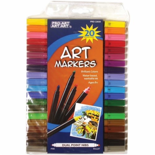 Pro Art Dual Point Art Markers 20/Pkg, 1 count - Fry's Food Stores