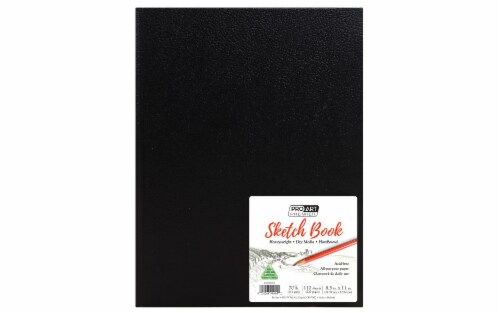 Art Alternatives Black Hardbound Sketch Book 8.5x11