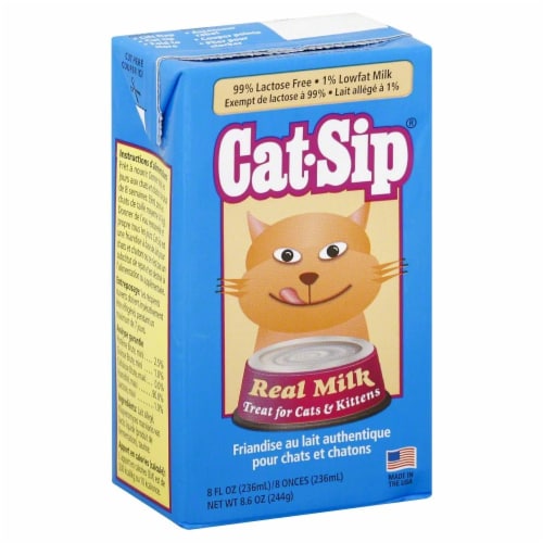 Cat-Sip® Cat Real Milk Perspective: front