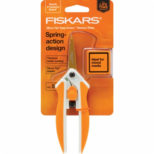 Scissor : Fiskars Scissor 6 Titanium Micro Tip Easy Action