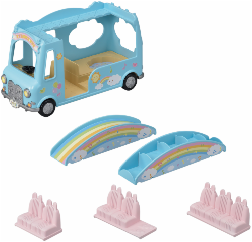 Calico Critters Sunshine Nursery Bus Set Perspective: front