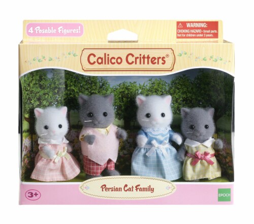 Calico Critters® Persian Cat Family Playset Perspective: front