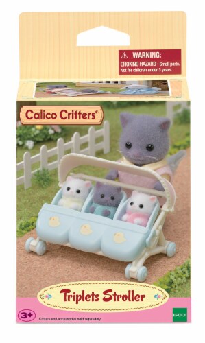 Calico Critters Triplet Stroller Perspective: front