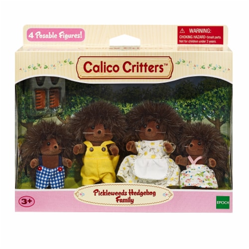 Calico Critters™ Pickleweeds Hedgehog Family Set Perspective: front