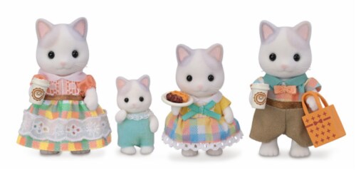 Callico Critters Latte Cat Family Play Set Perspective: front