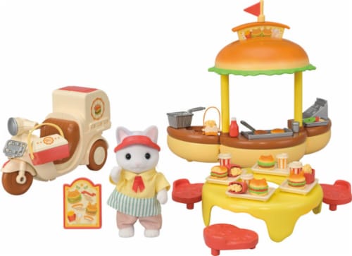 Calico Critters Hamburger Stand Perspective: front