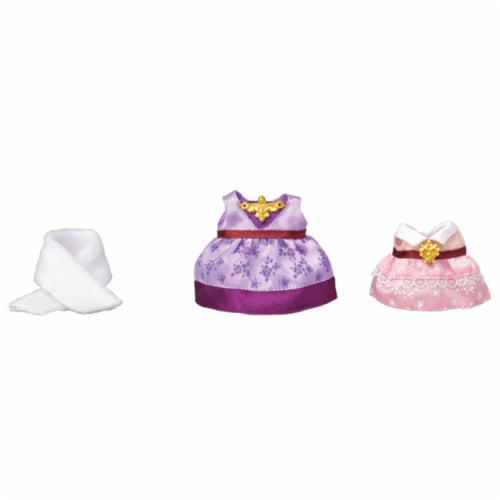 Calico Critters Town Dress Up Purple Pink Set Perspective: front
