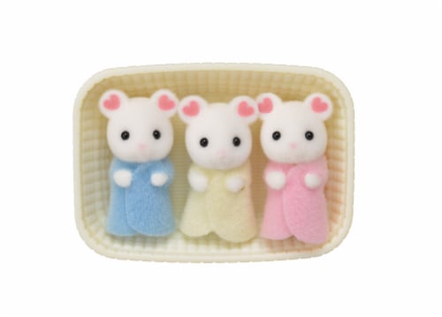 Calico Critters Triple Marshmallow Mouse Perspective: front