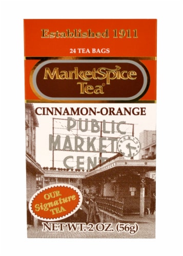 Market Spice Tea® Original Cinnamon-Orange Tea Bags Perspective: front