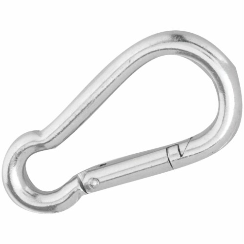 X10 3" Zinc Plated Spring Snap Hooks To Crue - Chain Grip Fixing Clip