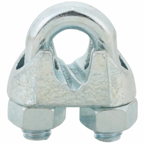 Campbell 1/4 In. Galvanized Iron Cable Clip T7670439 Perspective: front
