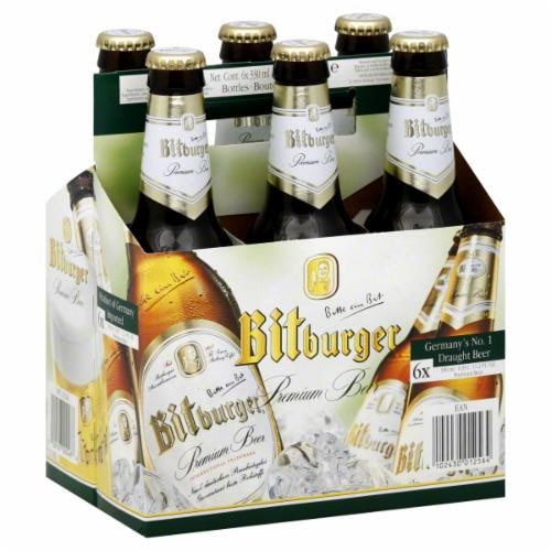 Bitburger Premium Beer Perspective: front