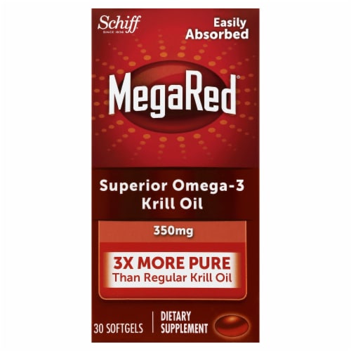 Schiff MegaRed Superior Omega-3 Krill Oil 300 mg Softgels Perspective: front