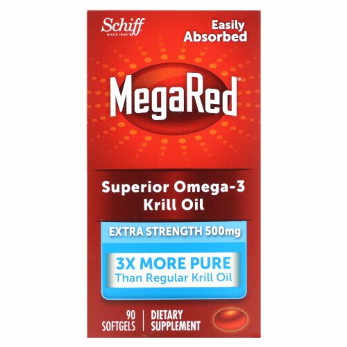 Schiff MegaRed Superior Omega3 Krill Oil Extra Strength 500 mg 90