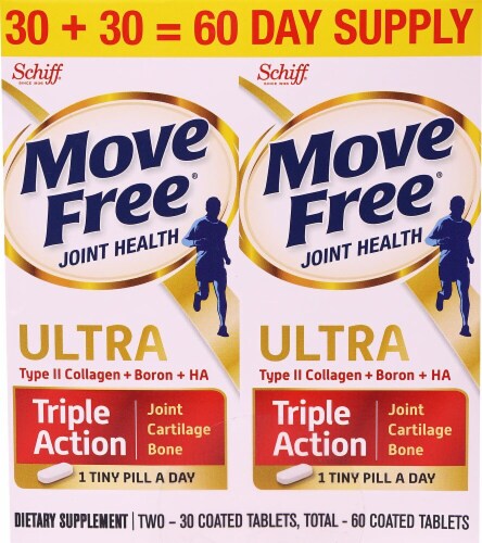 Schiff Move Free Ultra Joint Health Triple Action Coated Tablets Perspective: front