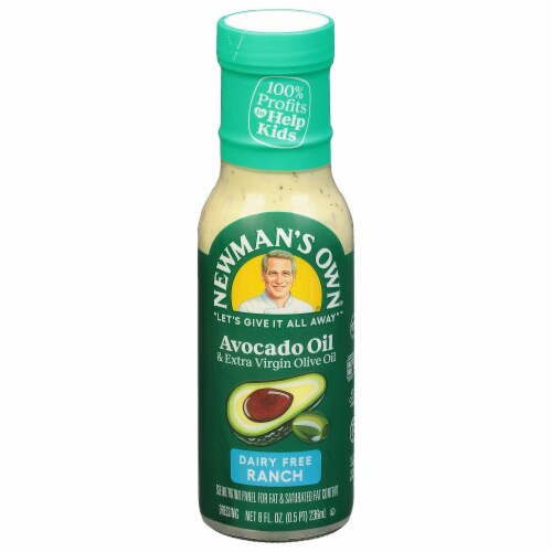 Newman’s Own Avocado Oil & Extra Virgin Olive Oil Dairy Free Ranch Salad Dressing Perspective: front