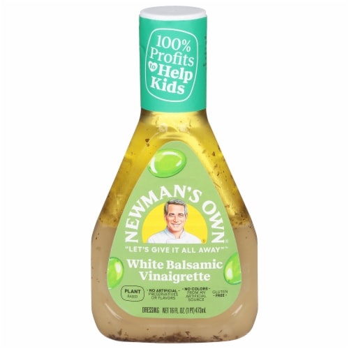 Newman's Own White Balsamic Vinaigrette Perspective: front