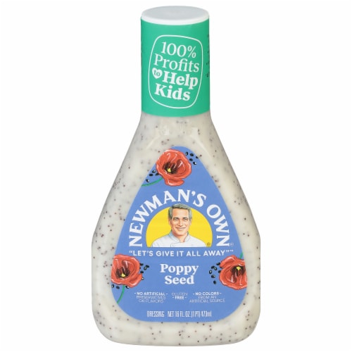 Newman's Own Poppy Seed Salad Dressing Perspective: front