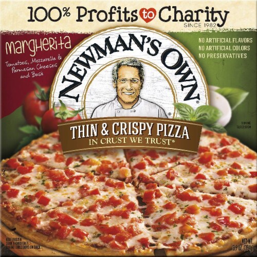 Newman's Own Thin & Crispy Margherita Pizza Perspective: front
