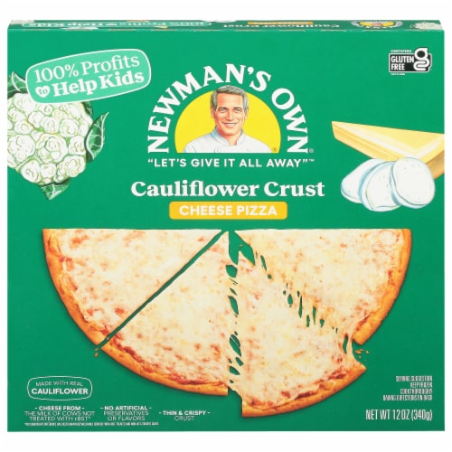 Newman's Own Cauliflower Crust Cheese Frozen Pizza Perspective: front