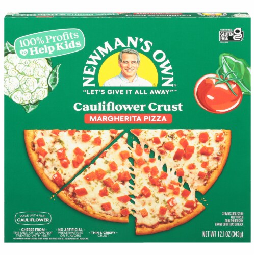 Newmans Own Cauliflower Crust Thin & Crispy Margherita Pizza Perspective: front