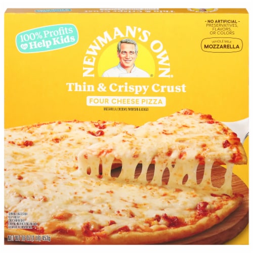 Newman’s Own Four Cheese Thin & Crispy Crust Frozen Pizza