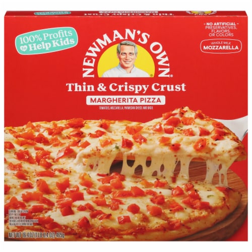 Newman's Own Thin & Crispy Crust Margherita Pizza Perspective: front