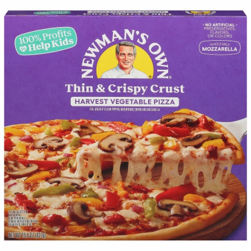 Newmans Own Harvest Vegetable Thin and Crispy Frozen Pizza Perspective: front