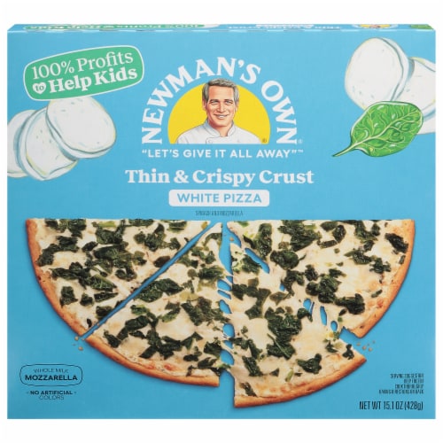 Newman's Own® White Thin & Crispy Frozen Pizza Perspective: front