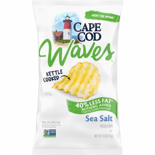 Cape Cod Waves® Reduced Fat Sea Salt Kettle Cooked Potato Chips