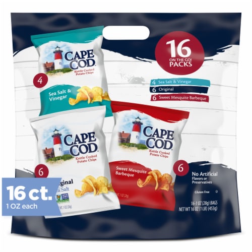 Cape Cod Potato Chips Variety Pack Perspective: front